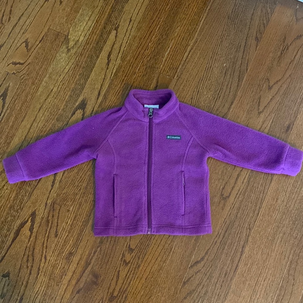 Toddler purple fleece jacket Columbia